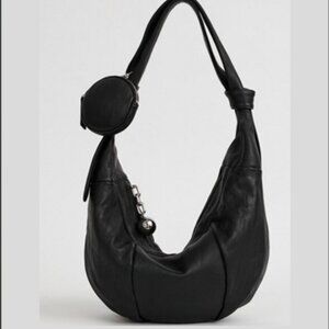 DeMAKER, Onion Medium Bag,  Black Sheep Skin, with Circle Pouch